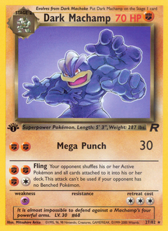 Dark Machamp (27) — Team Rocket