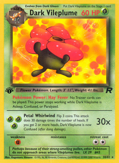 Dark Vileplume (30) — Team Rocket