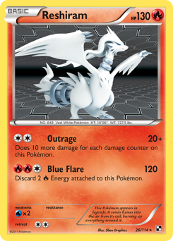 Reshiram — Black and White