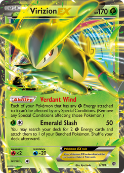Virizion EX card art