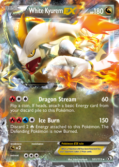 White Kyurem EX — Legendary Treasures