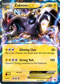 Zekrom EX — Legendary Treasures