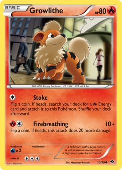 Growlithe (10) card art