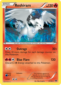 Reshiram card art