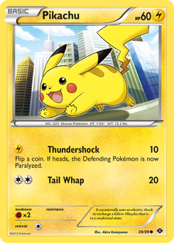 Pikachu card art