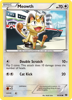 Meowth card art