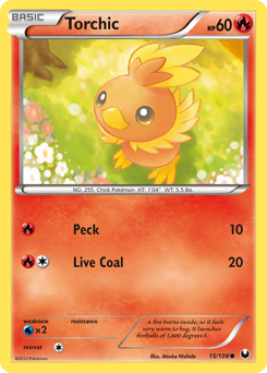 Torchic (15) card art