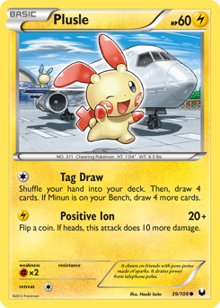 Plusle card art