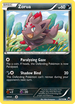 Zorua (70) card art