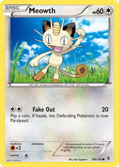 Meowth card art