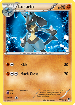 Lucario (77) card art