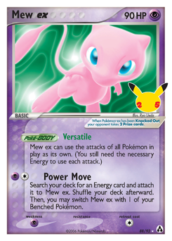 Mew ex card art