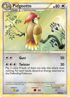 Pidgeotto card art