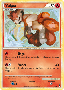 Vulpix card art
