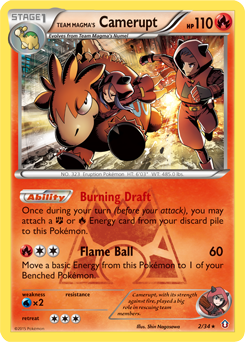 Team Magma's Camerupt card art