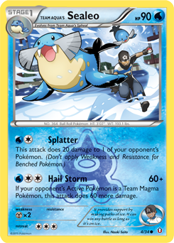 Team Aqua's Sealeo card art