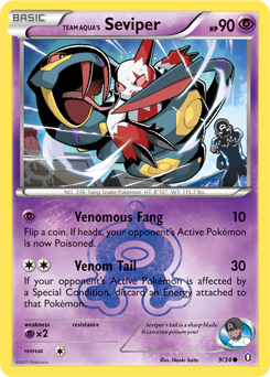 Team Aqua's Seviper card art