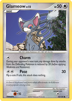 Glameow — Diamond and Pearl