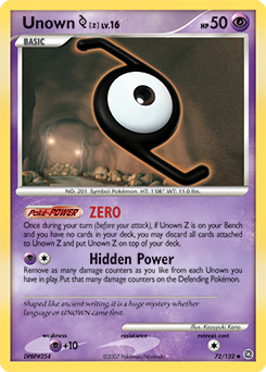 Unown [Z] — Secret Wonders