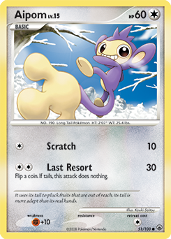 Aipom (51) card art