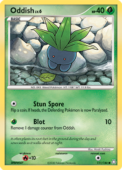 Oddish (111) card art