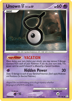 Unown (V) — Legends Awakened