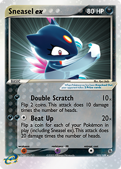 Sneasel ex — Ruby and Sapphire