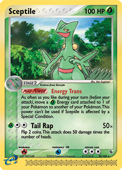 Sceptile - 20/109 card art