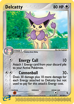 Delcatty - 29/109 card art