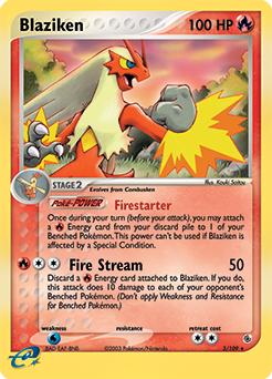 Blaziken - 3/109 card art