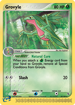 Grovyle - 32/109 card art