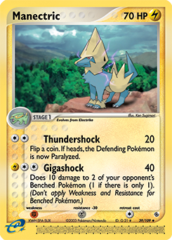 Manectric - 39/109 card art