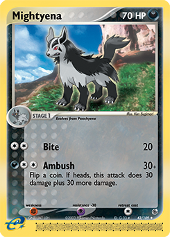 Mightyena - 42/109 card art