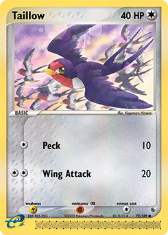 Taillow — Ruby and Sapphire