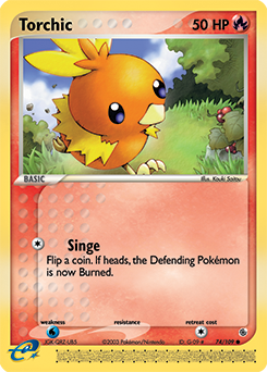 Torchic - 74/109 — Ruby and Sapphire