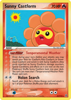 Sunny Castform card art