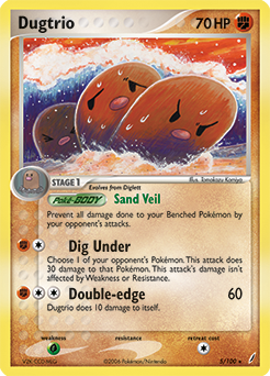 Dugtrio — Crystal Guardians