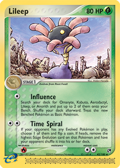 Lileep - 42/100 card art