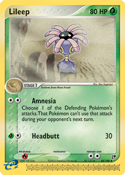 Lileep - 43/100 card art