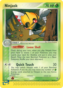 Ninjask - 18/97 card art