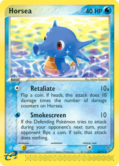 Horsea - 33/97 card art