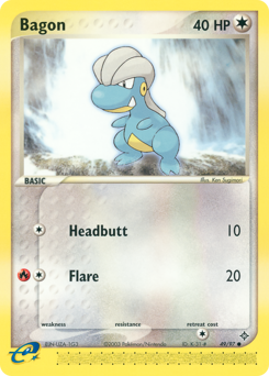 Bagon - 49/97 card art