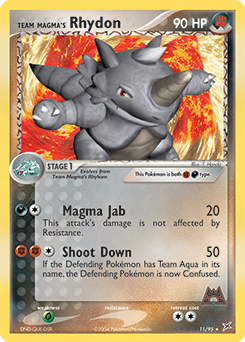 Team Magma's Rhydon - 11/95 — Team Magma vs Team Aqua
