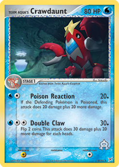Team Aqua's Crawdaunt - 14/95 — Team Magma vs Team Aqua