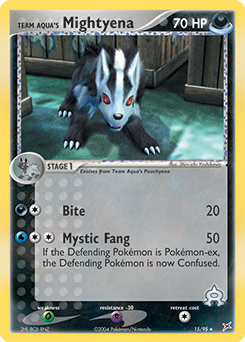 Team Aqua's Mightyena - 15/95 — Team Magma vs Team Aqua