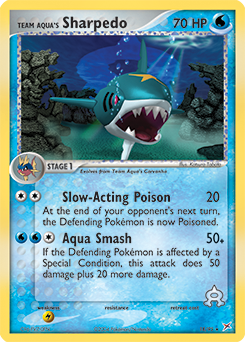 Team Aqua's Sharpedo - 18/95 card art