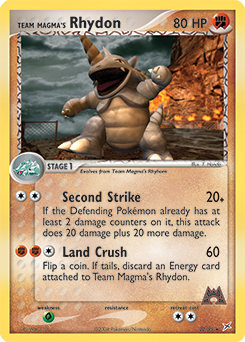 Team Magma's Rhydon - 22/95 — Team Magma vs Team Aqua