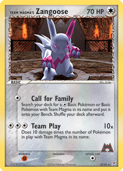Team Magma's Zangoose — Team Magma vs Team Aqua