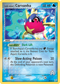 Team Aqua's Carvanha - 25/95 — Team Magma vs Team Aqua