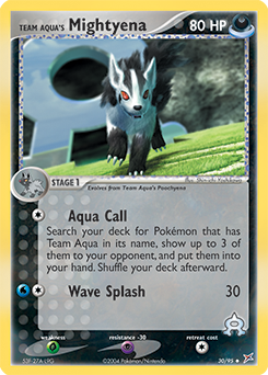 Team Aqua's Mightyena - 30/95 — Team Magma vs Team Aqua
